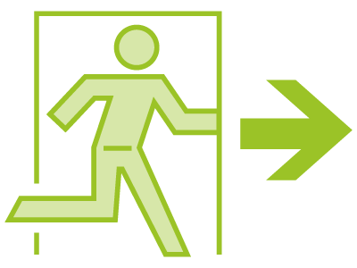 Brandschutzplan erstellen Icon Notausgang